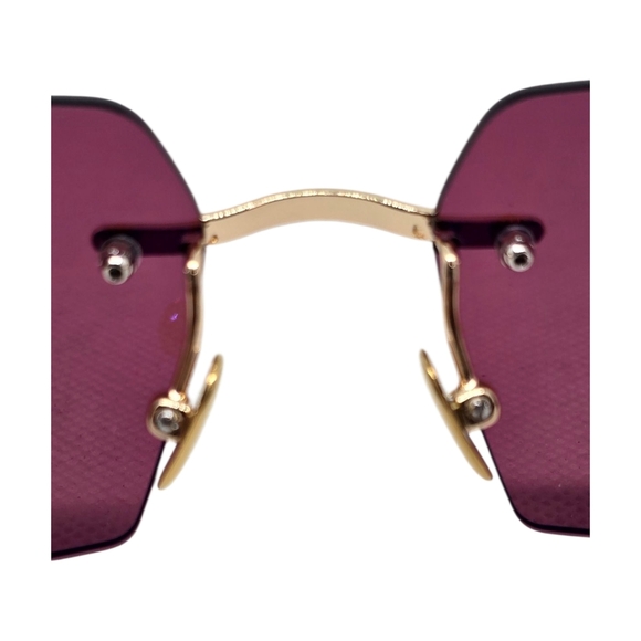 NEW PORTA ROMANA  Gold and Pink Sunglasses - Picture 11 of 12